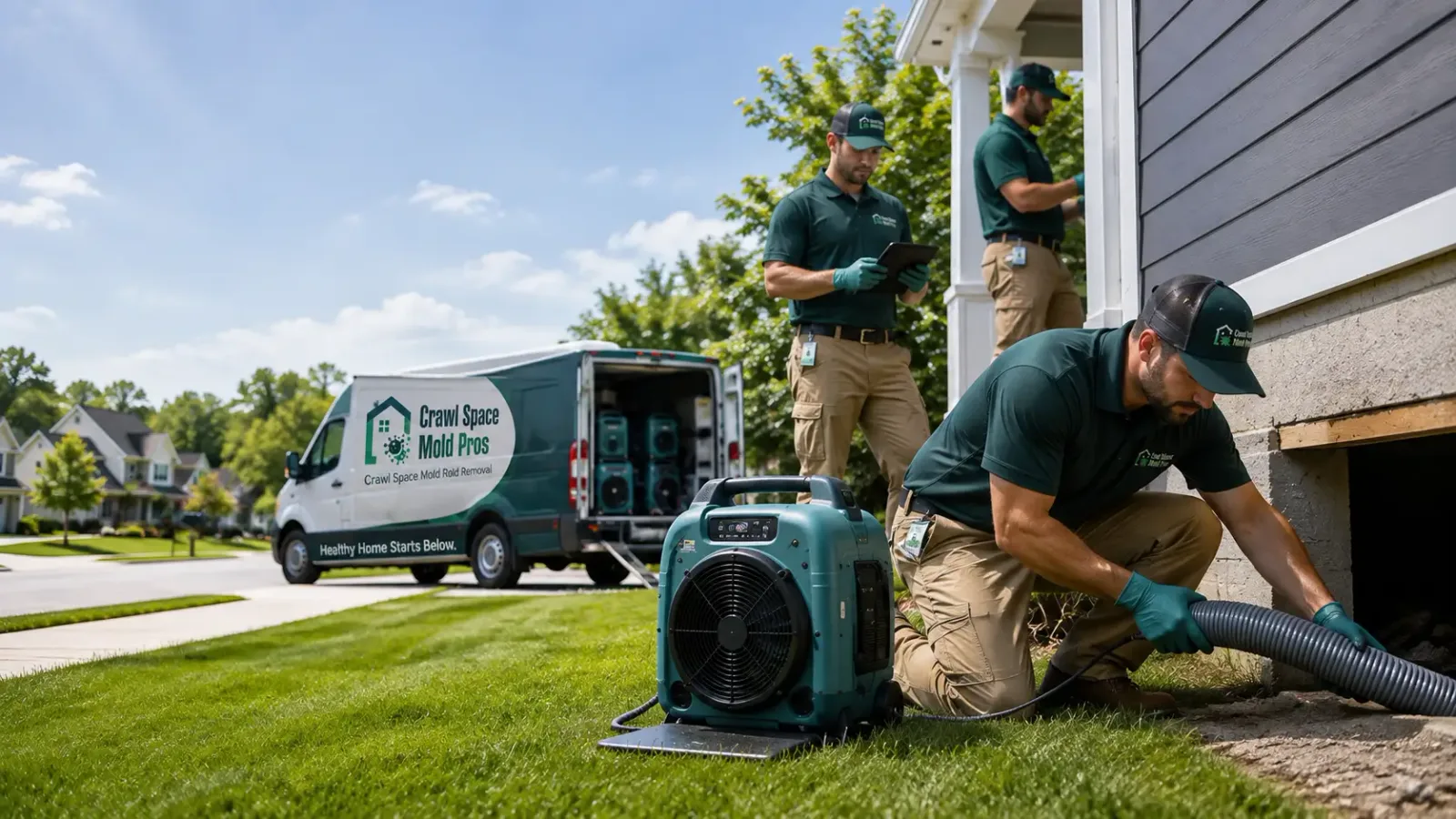 Crawl Space Mold Removal in Curran, MI